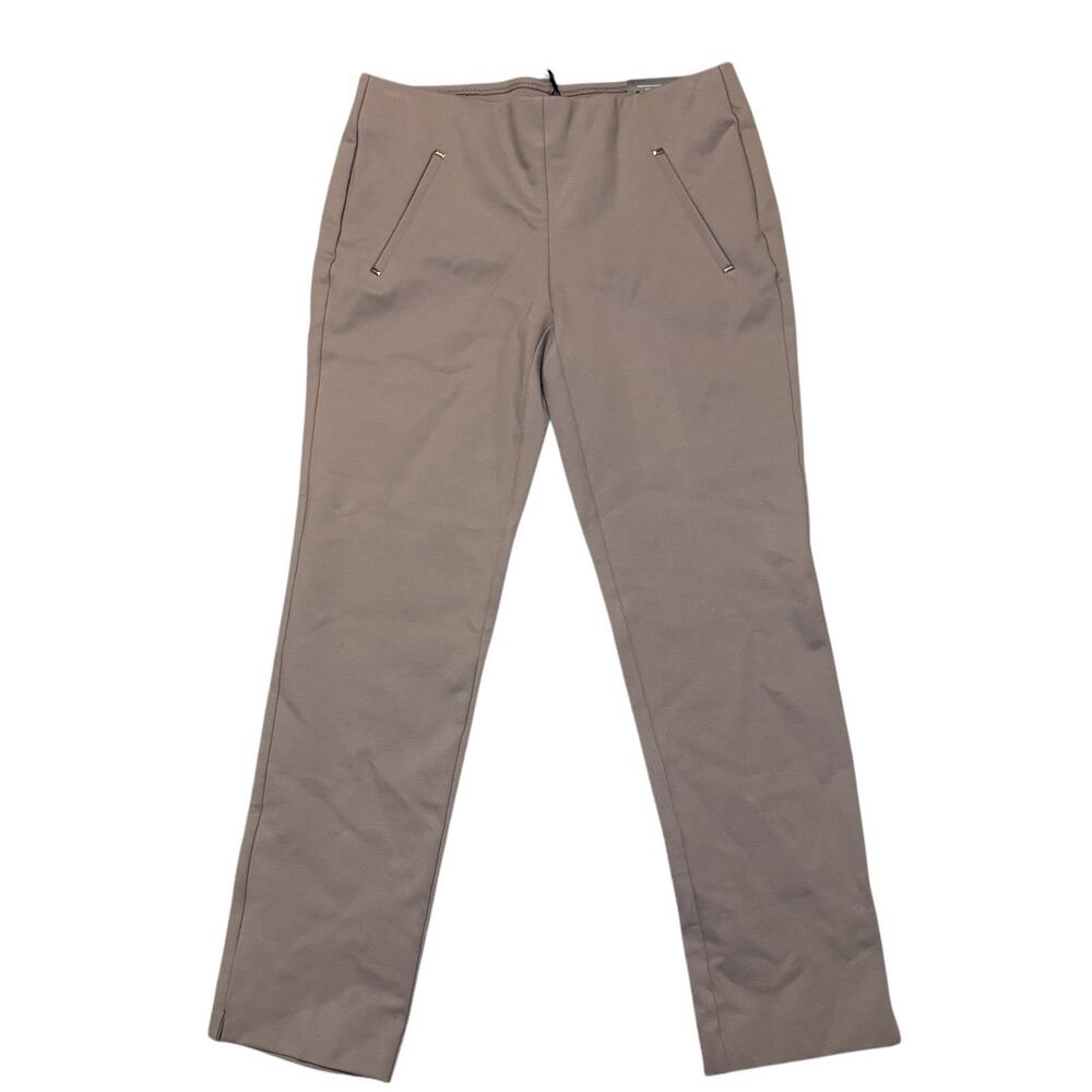 Chico’s So Slimming Juliet Slim Leg Ankle Pants Size 00P US 2P Taupe Career Work